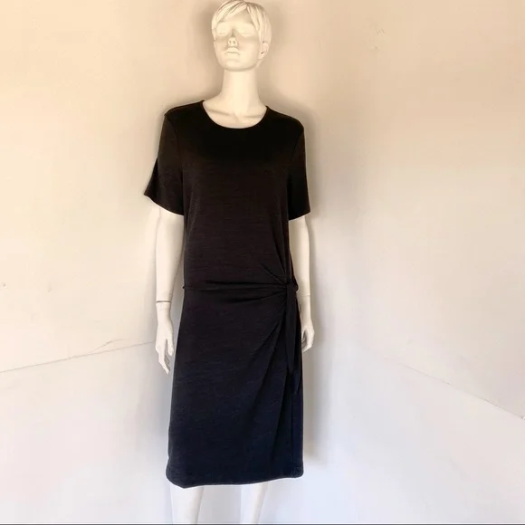 knee length dresses for ladies Women's Short Sleeve Cutout Shoulder Bodycon Midi Sweater Dress main image 0